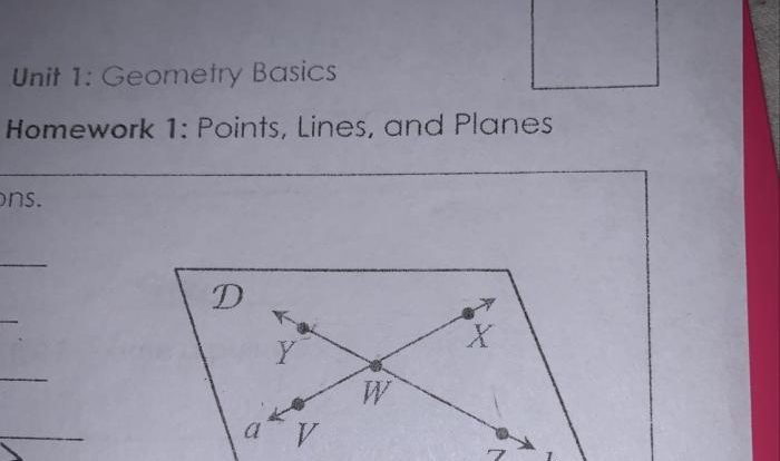 Quiz 1-1 points lines and planes